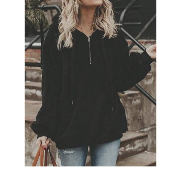 ORABELLA Black Fleece Hoodie - Picture 3 of 7